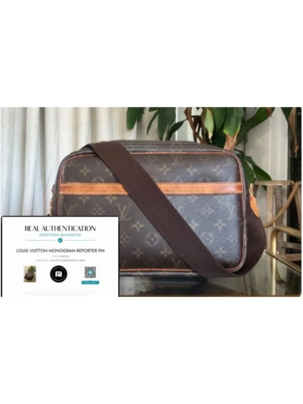 ***AUTHENTIC LOUIS VUITTON MONOGRAM REPORTER PM